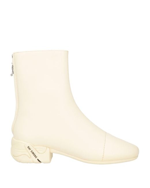 Raf Simons Natural Ankle Boots