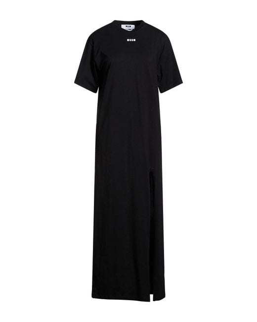 MSGM Black Maxi Dresses
