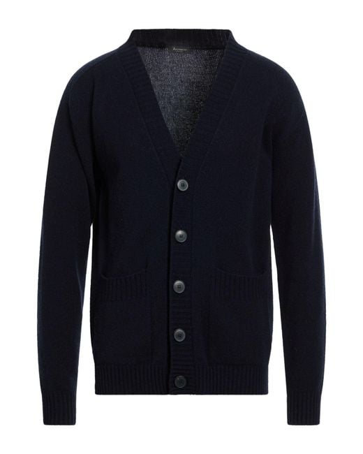 AROVESCIO Blue Cardigan Merino Wool, Cashmere for men
