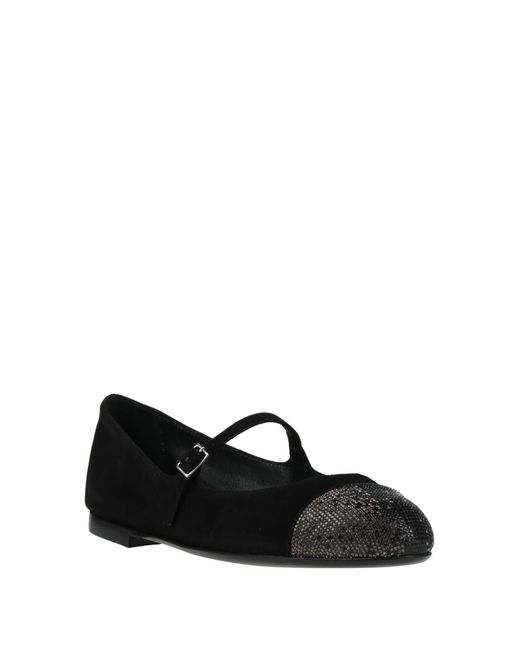 Agl Attilio Giusti Leombruni Black Ballet Flats Leather