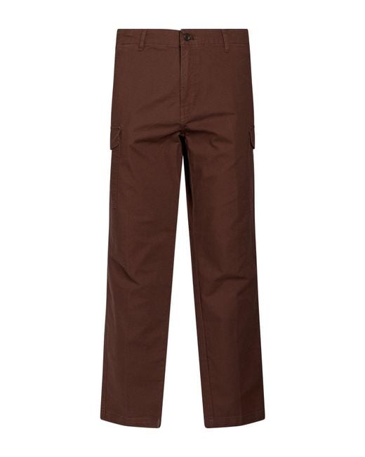 Dockers Brown Pants Cotton, Elastane for men