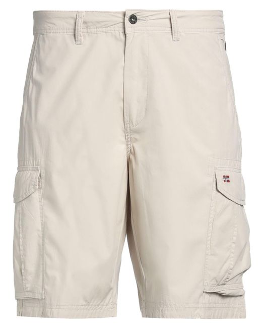 Napapijri Natural Shorts & Bermuda Shorts Cotton for men