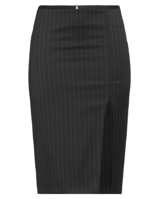 Patrizia Pepe Black Midi Skirt
