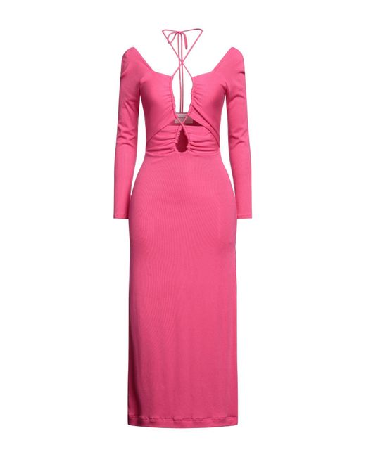 Lama Jouni Pink Midi Dress