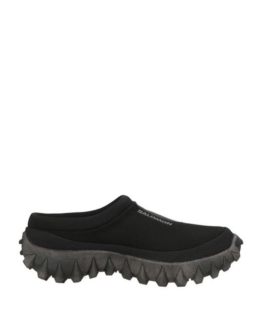 Salomon Black Sneakers Textile Fibers for men