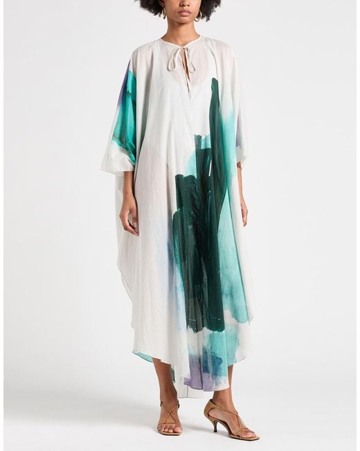 Marios Schwab Blue Maxi Dress