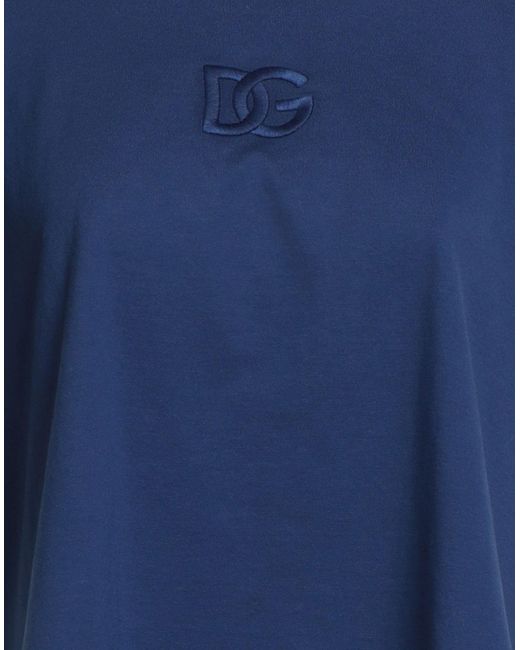 Dolce & Gabbana Blue T-Shirt Cotton