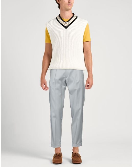 Michael Coal Gray Light Pants Virgin Wool for men
