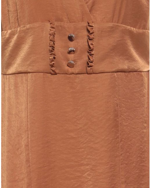 Liu Jo Brown Mini Dress Viscose, Polyester
