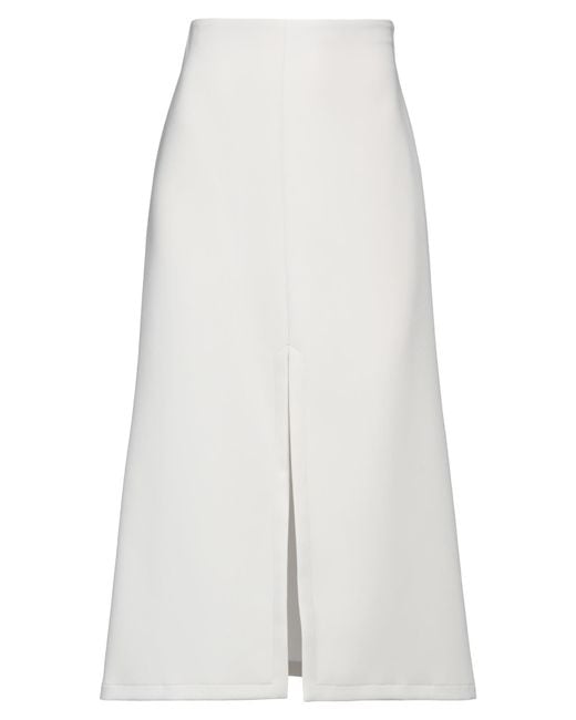 Patrizia Pepe White Midi Skirt