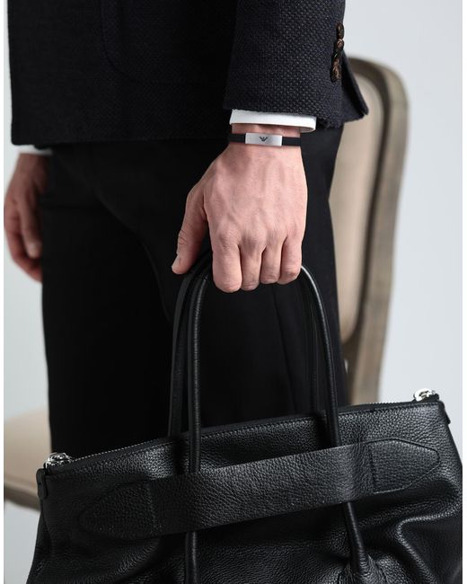 Emporio Armani Black Bracelet for men
