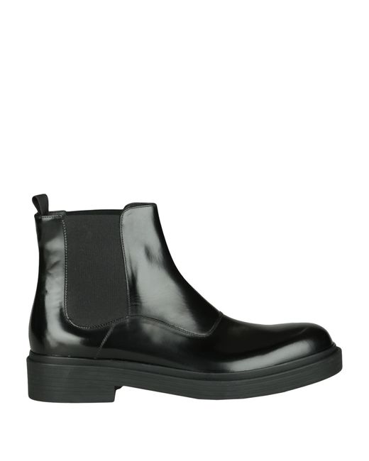Giorgio Armani Black Ankle Boots for men