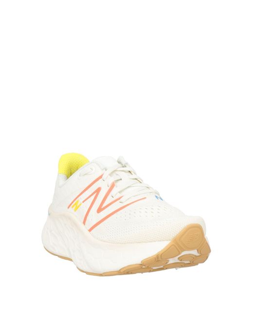 New Balance Pink Fresh Foam Cream Sneakers Textile Fibers