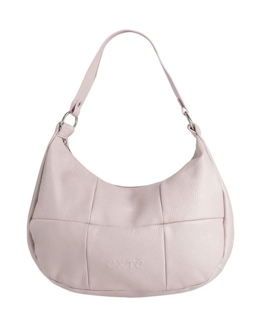 Exte Pink Lilac Shoulder Bag Leather