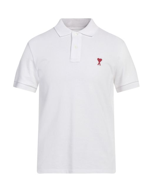 Polo Shirts AMI pour homme en coloris White