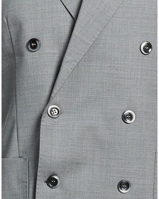 Cruna Gray Blazer Wool, Polyester, Elastane for men
