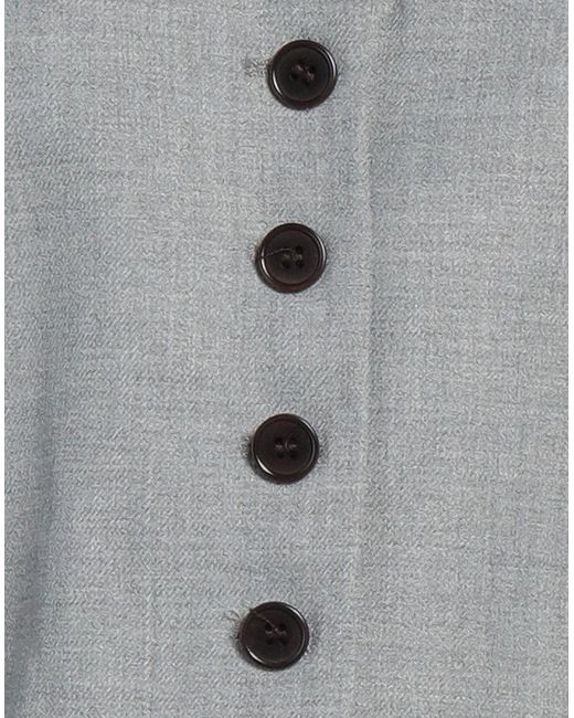 By Malene Birger Gray Tailored Vest Polyester, Viscose, Elastane
