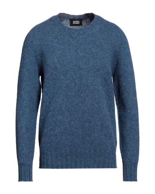Alpha Studio Blue Sweater for men