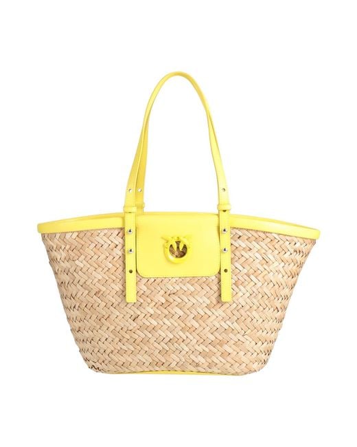 Pinko Natural Shoulder Bag Bamboo, Cow Leather