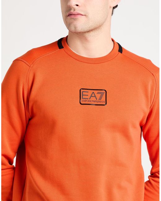 EA7 Orange Tracksuit Cotton, Polyester, Elastane for men