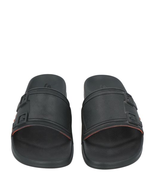 Santoni Black Sandals