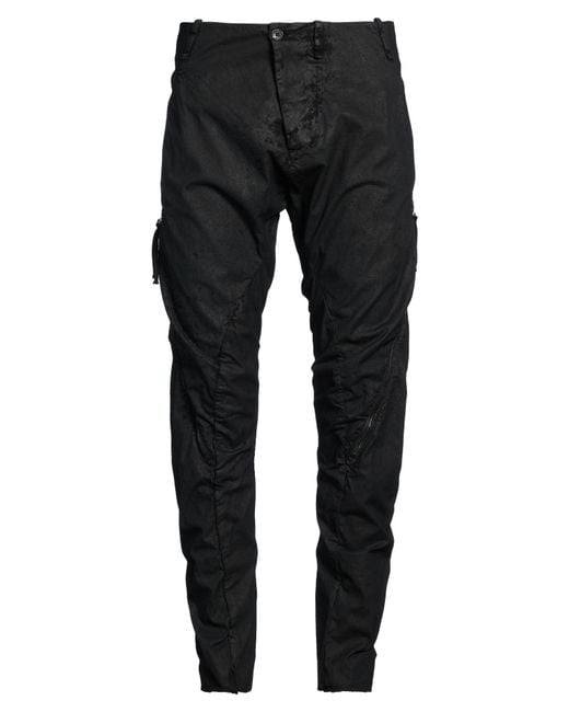 Masnada Black Pants Cotton, Elastane for men