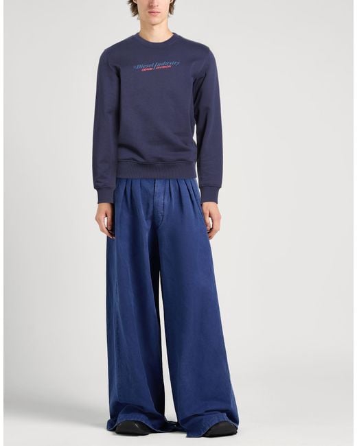 DIESEL Blue Sweatshirts for men