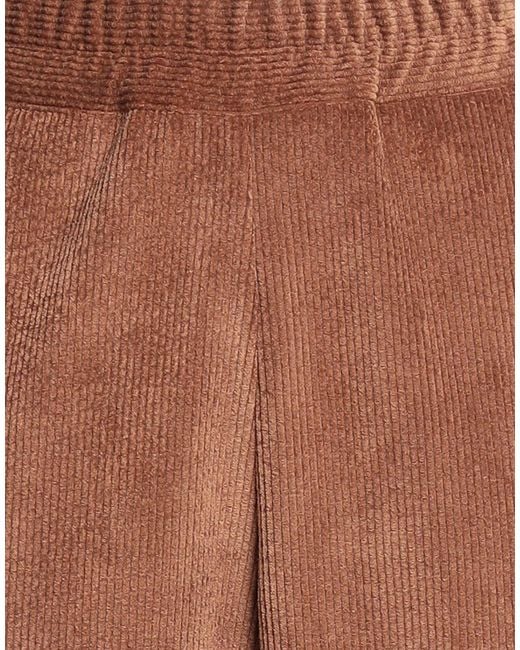 Shirtaporter Brown Pants Polyester, Nylon, Elastane