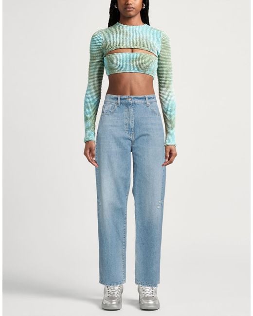 MSGM Blue Jeans Cotton, Hemp