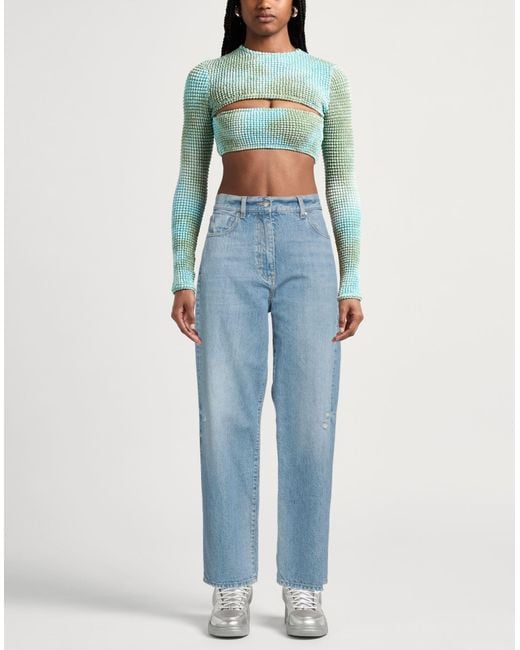 MSGM Blue Jeans Cotton, Hemp