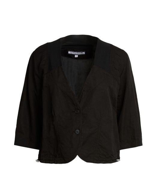 European Culture Black Jacket Cotton, Linen, Lycra