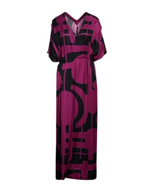 Pierantonio Gaspari Purple Maxi Dress