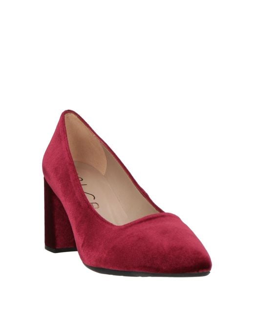 Unisa Red Burgundy Pumps Textile Fibers