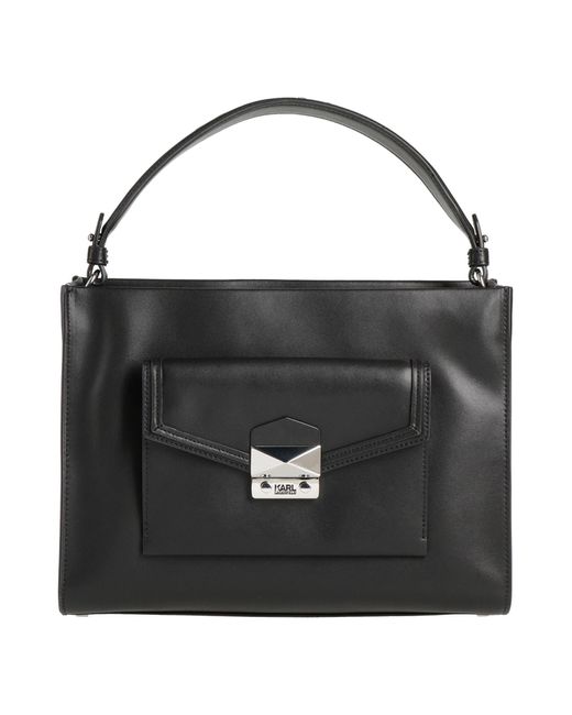 Karl Lagerfeld Black Handbag Cow Leather