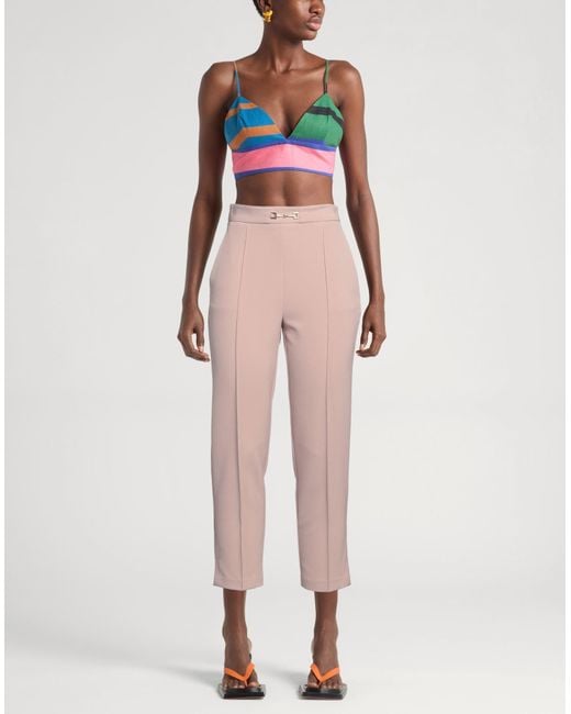 Pantalon Elisabetta Franchi en coloris Pink