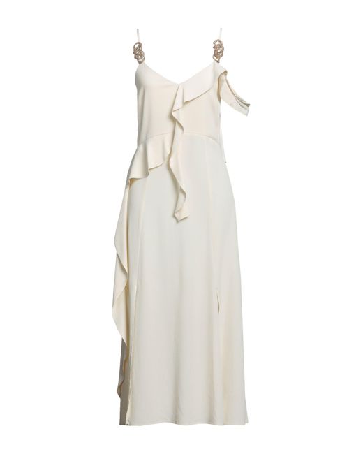 SIMONA CORSELLINI White Midi Dress