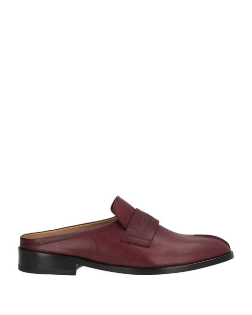 MM6 by Maison Margiela Brown Mules & Clogs