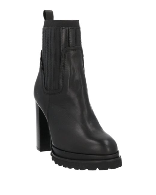 Elvio Zanon Black Ankle Boots