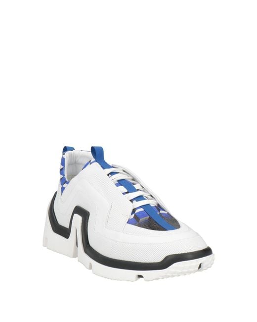 Pierre Hardy White Sneakers Calfskin, Synthetic Material for men