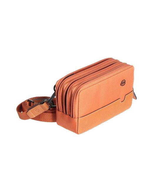 Piquadro Orange Clutch for men