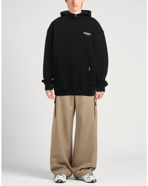 Represent Black Sweatshirt Cotton for men