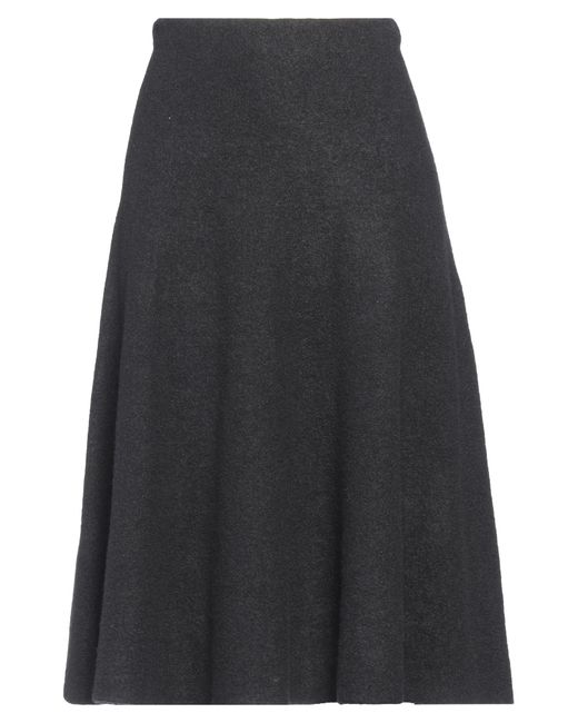 Rochas Gray Midi Skirt