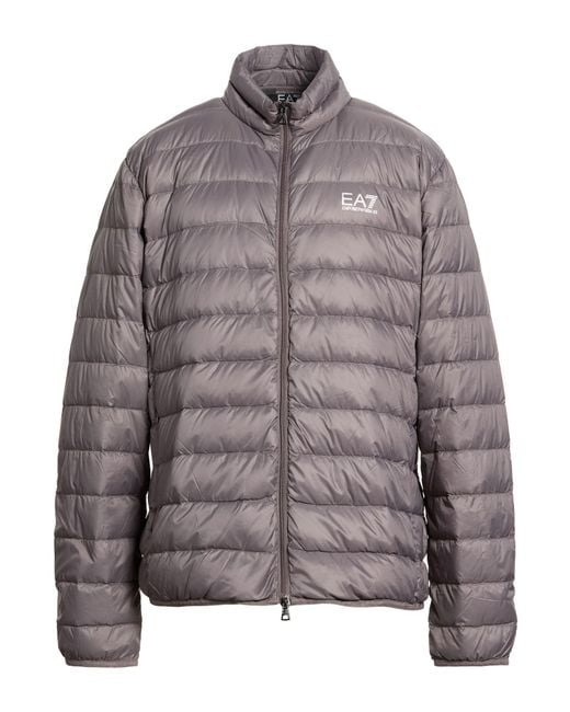 EA7 Brown Puffer Polyamide for men