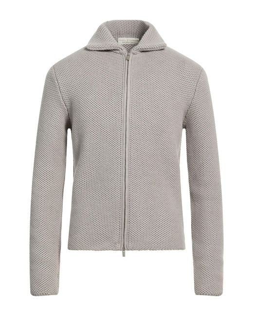 FILIPPO DE LAURENTIIS Gray Cardigan Merino Wool for men