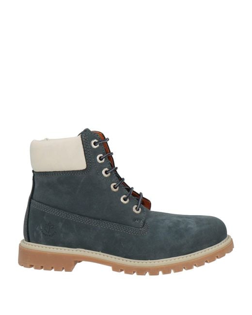 Lumberjack Blue Ankle Boots