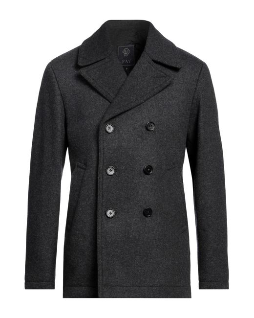 Fay Black Coat for men