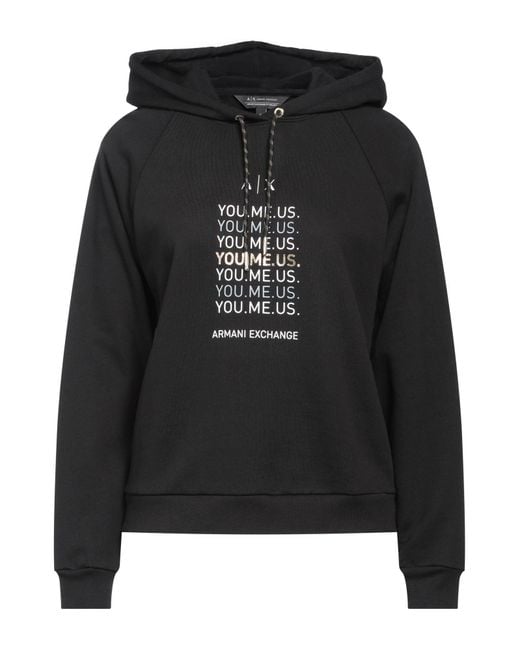 ARMANI EXCHANGE Black Sweatshirt