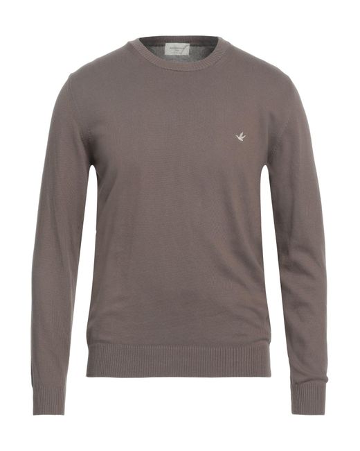 Brooksfield Gray Sweater Cotton for men