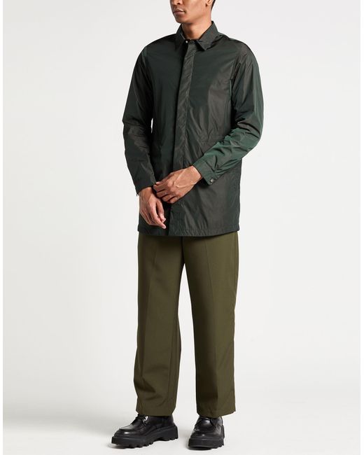 Moorer Black Overcoat & Trench Coat Polyamide for men