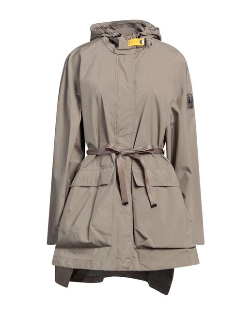Parajumpers Gray Overcoat & Trench Coat